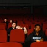 People Watching a Movie